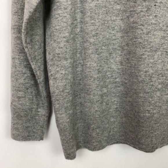 NWT J.Crew M Sweater Gray Faux-Opal Embellished Holiday - Picture 11 of 14
